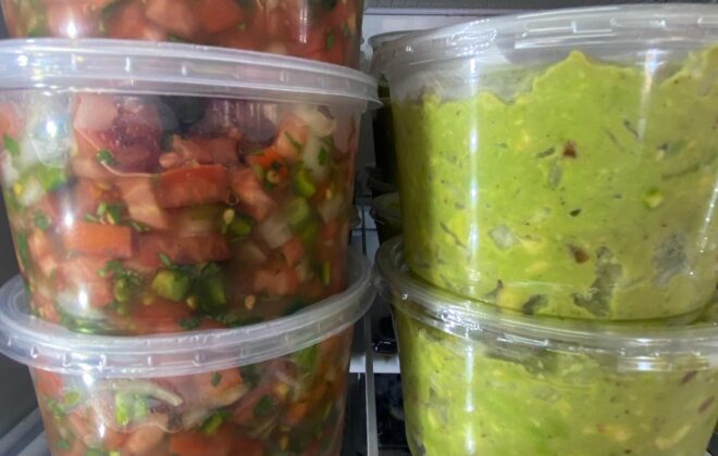 salsa and guacamole